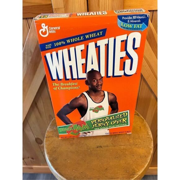 Vintage Michael Jordan SPACE JAM WHEATIES BOX 1997 - Picture 1 of 9